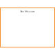 Triple Thick Border Flat Note Cards in Your Color Choice - Raised Ink Image 4 of 6